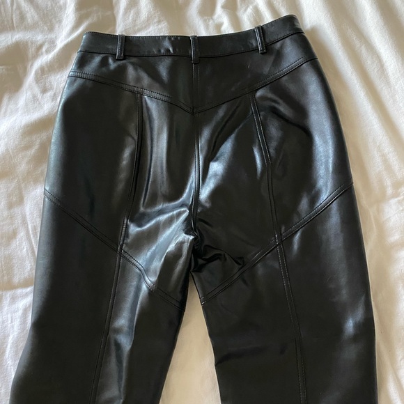 Black faux leather pants - Picture 4 of 5